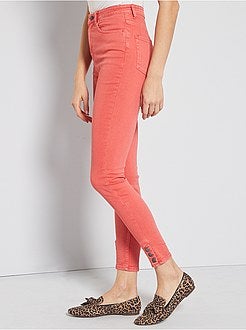Pantalon skinny de couleur - Kiabi