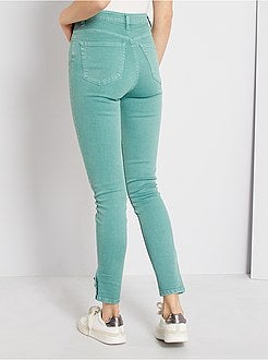 Pantalon skinny de couleur - Kiabi