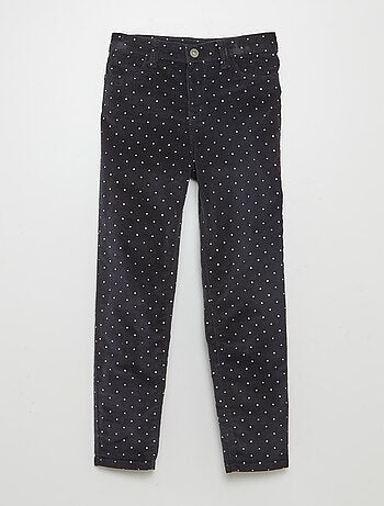 Pantalon skinny en velours