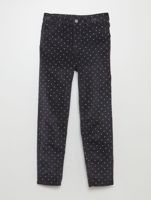 Pantalon skinny en velours - Kiabi