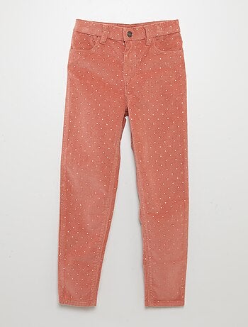 Pantalon skinny en velours