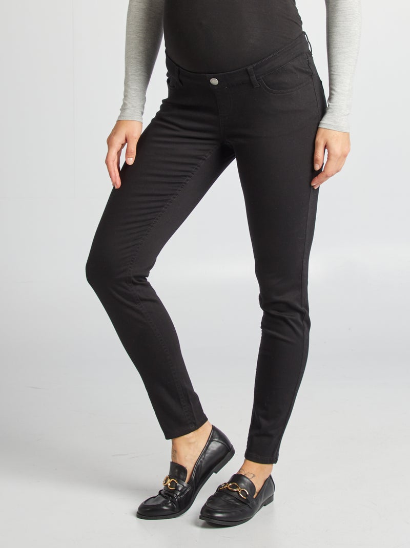 Pantalon skinny grossesse noir - Kiabi