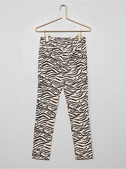 Pantalon skinny imprimé - Kiabi