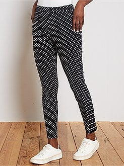 Pantalon skinny imprimé 'pois' - Kiabi
