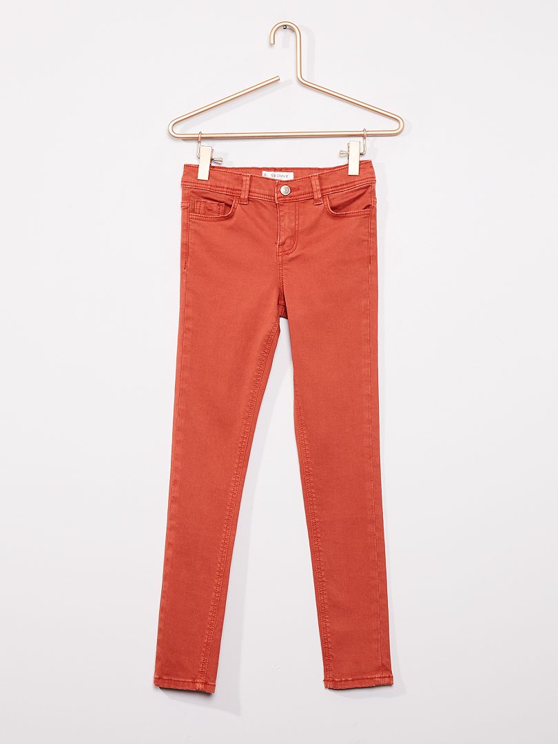 Pantalon skinny orange - Kiabi