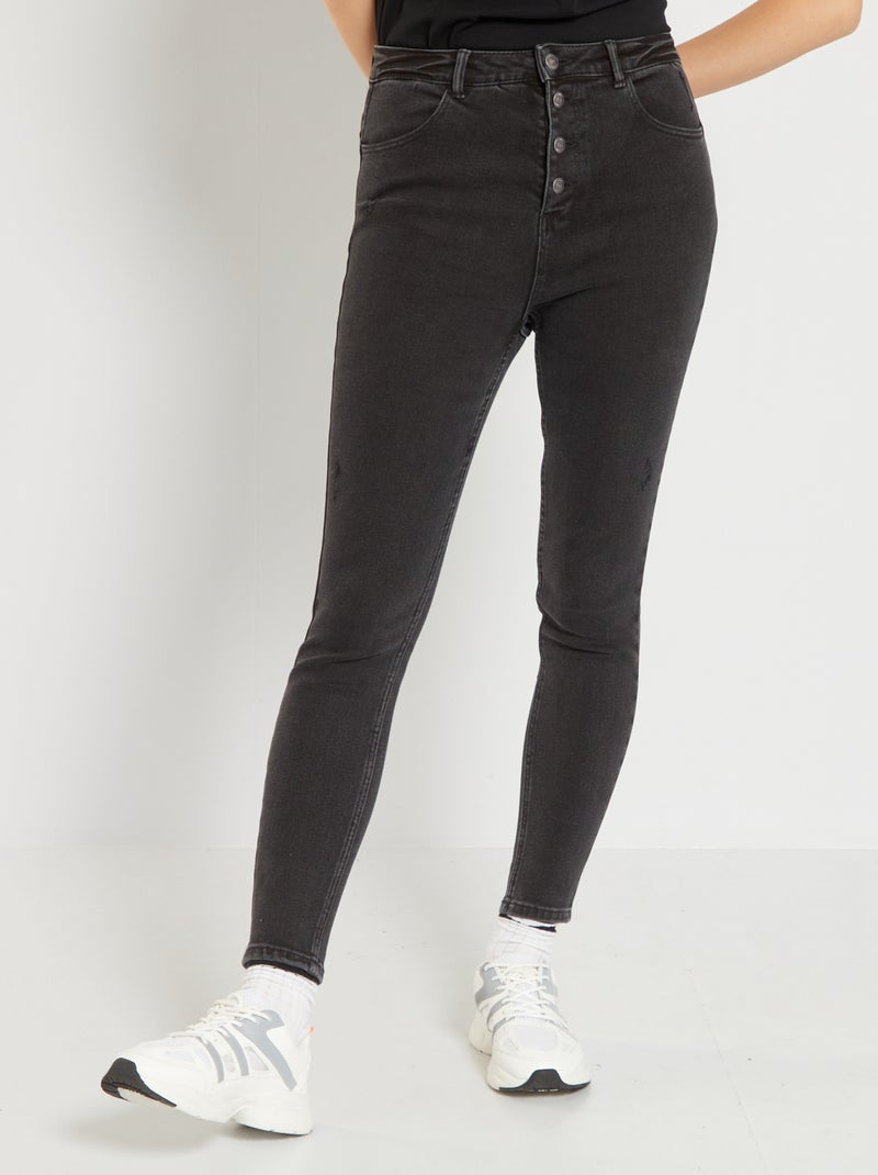 Pantalon skinny push up Noir - Kiabi