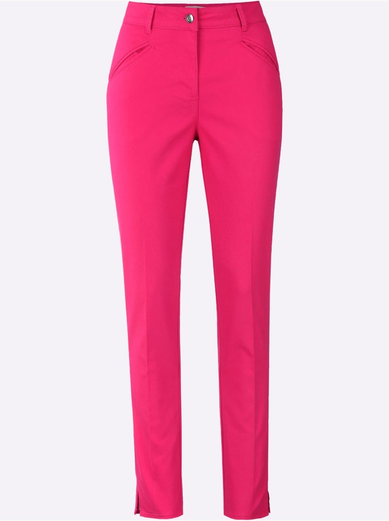 Pantalon Skinny Qualité Extensible - Taille Standard - Helline Rose fushia - Kiabi