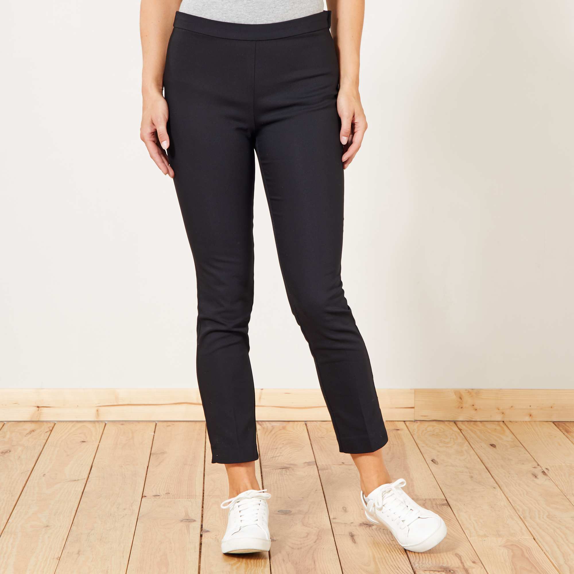 Pantalon skinny stretch 7/8ème femme noir Kiabi 15,00€