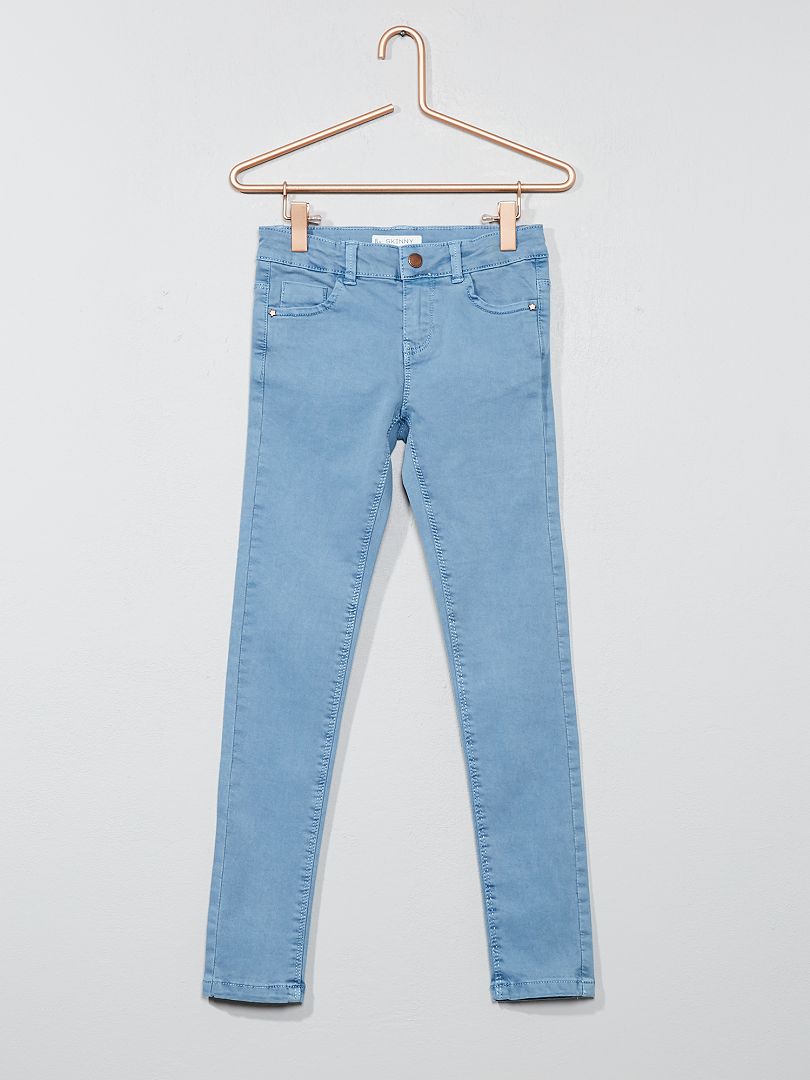 Pantalon skinny stretch bleu clair - Kiabi