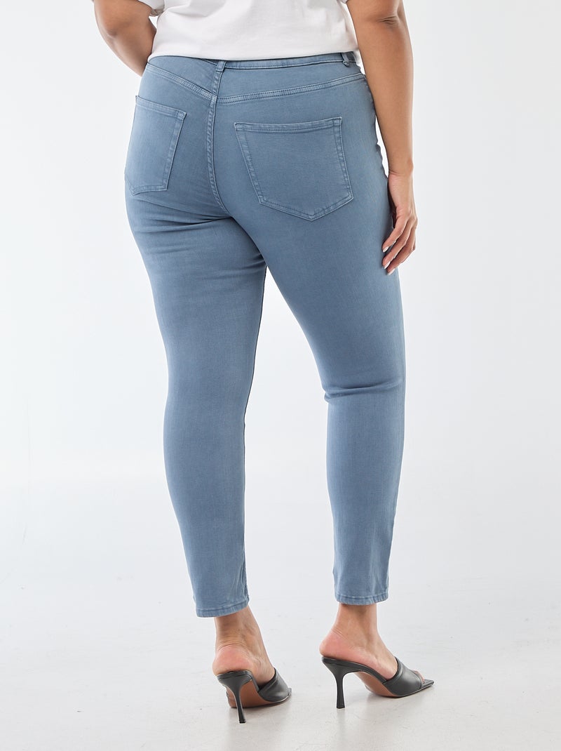 Pantalon skinny taille haute Bleu - Kiabi
