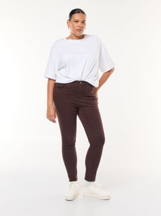 Pantalon skinny taille haute