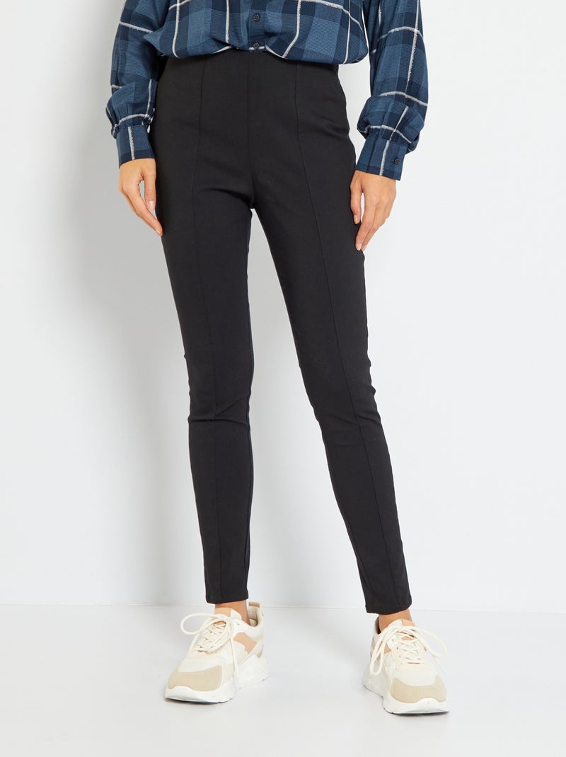 Pantalon skinny taille haute noir - Kiabi