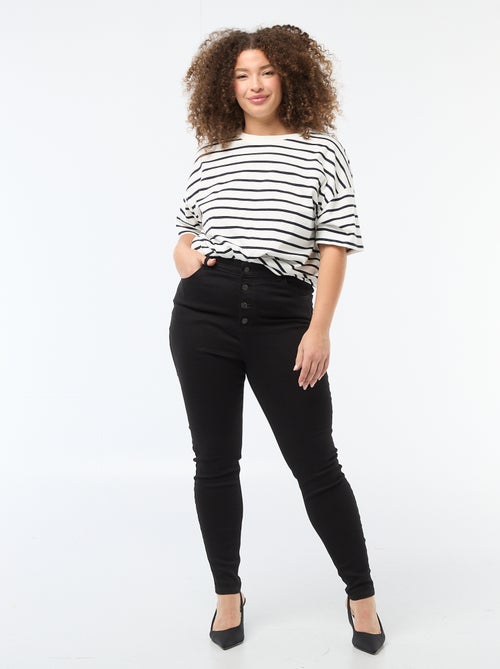 Pantalon skinny taille très haute - L30 - Kiabi