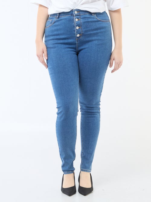 Pantalon skinny taille très haute - L32 - Kiabi