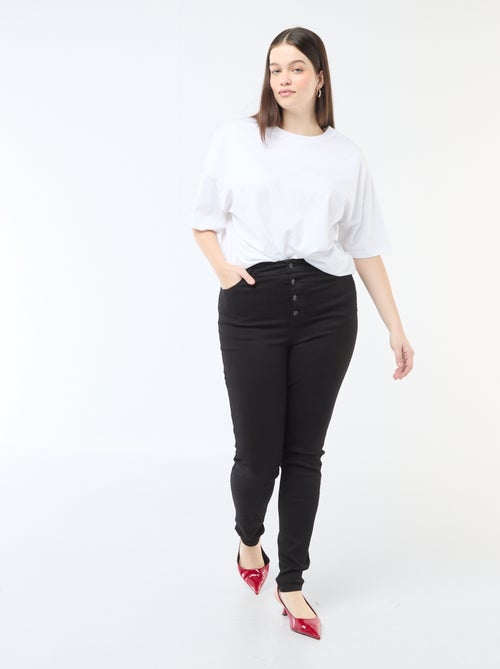 Pantalon skinny taille très haute - L32 - Kiabi