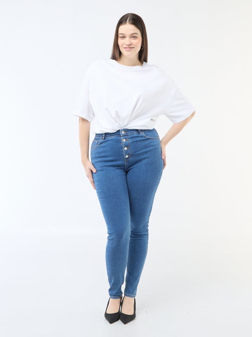 Pantalon skinny taille très haute - L34 - Kiabi