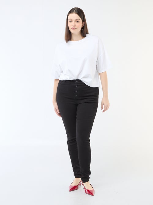 Pantalon skinny taille très haute - L34 - Kiabi