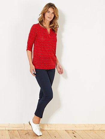 Pantalon skinny uni - Kiabi