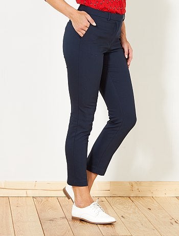 Pantalon skinny uni - Kiabi