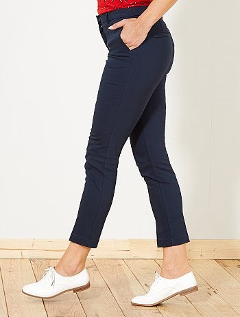 Pantalon skinny uni - Kiabi