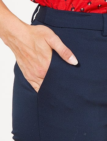 Pantalon skinny uni - Kiabi