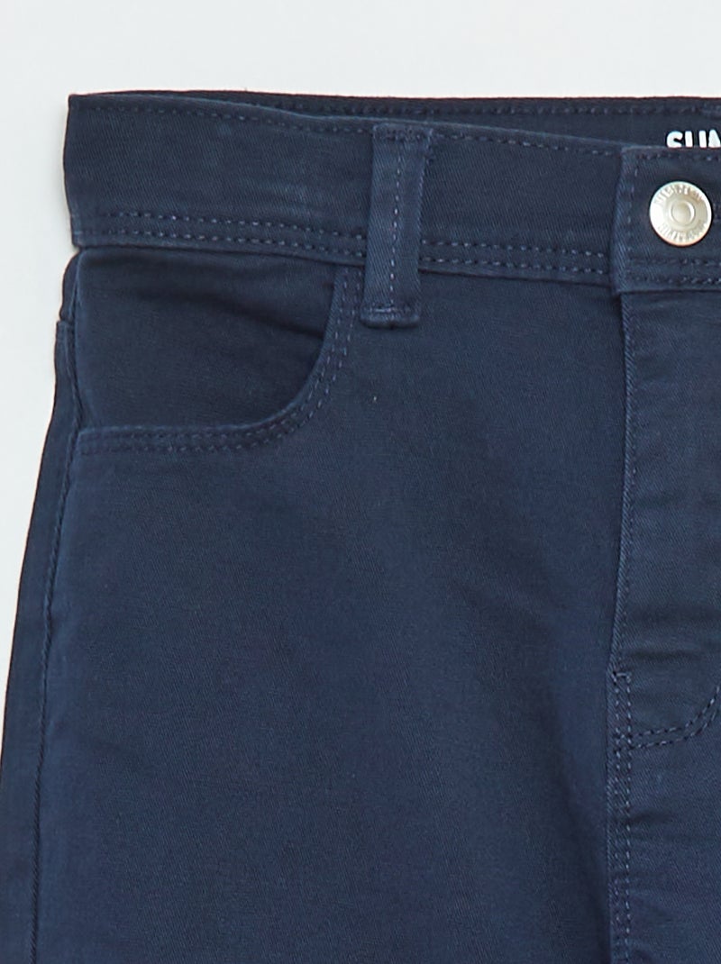 Pantalon slim - coupe ajustée 4 poches Bleu - Kiabi