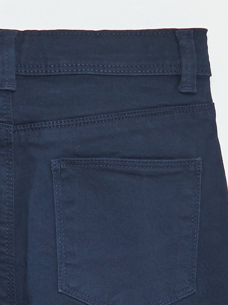Pantalon slim - coupe ajustée 4 poches Bleu - Kiabi