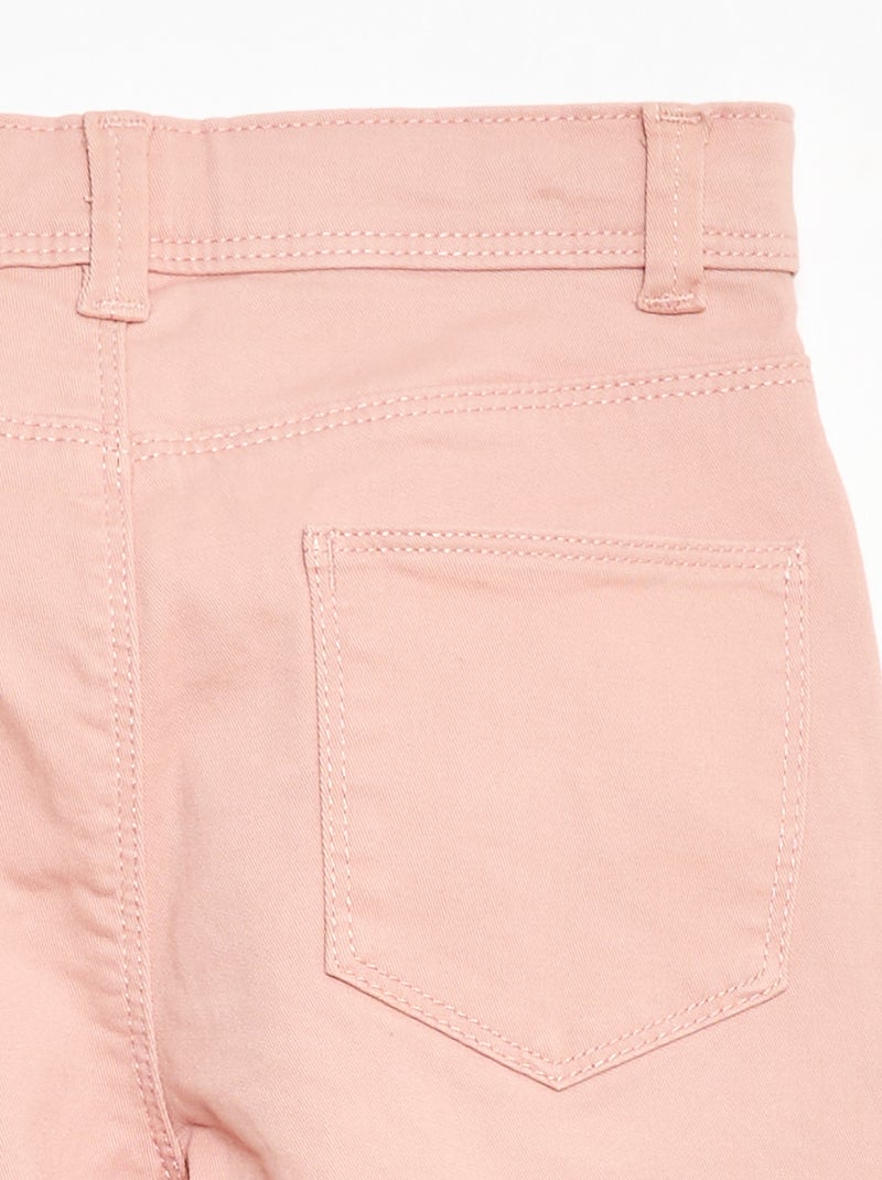 Pantalon slim - coupe ajustée 4 poches Rose - Kiabi