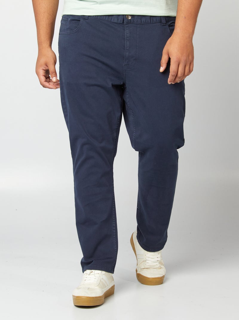 Pantalon slim - L30 bleu marine - Kiabi