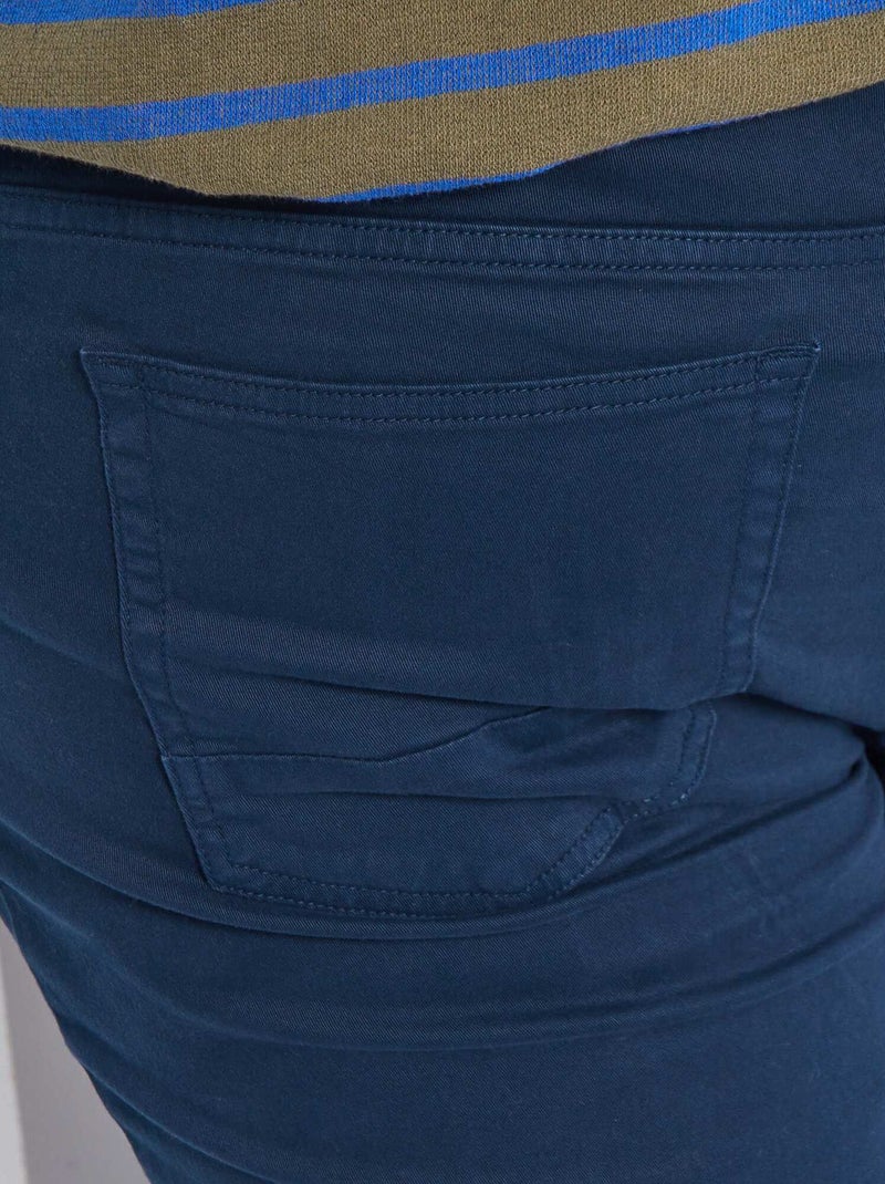 Pantalon slim - L30 bleu marine - Kiabi