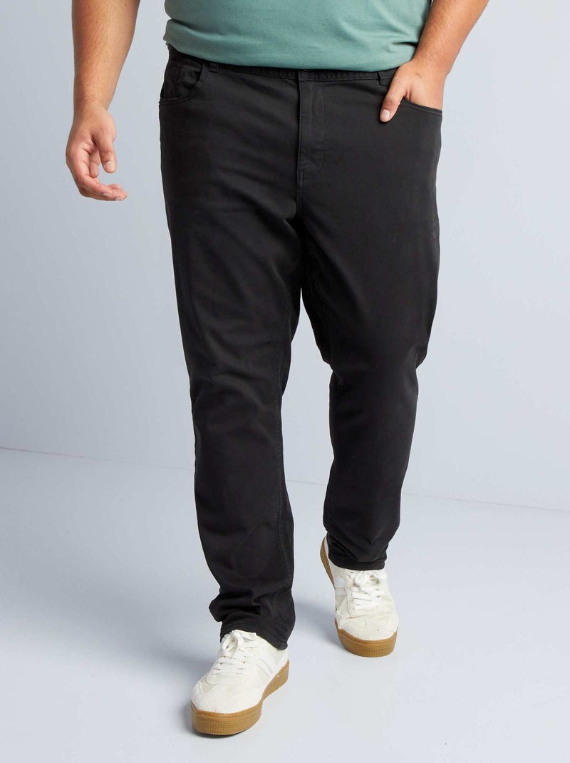 Pantalon slim - L30 noir - Kiabi