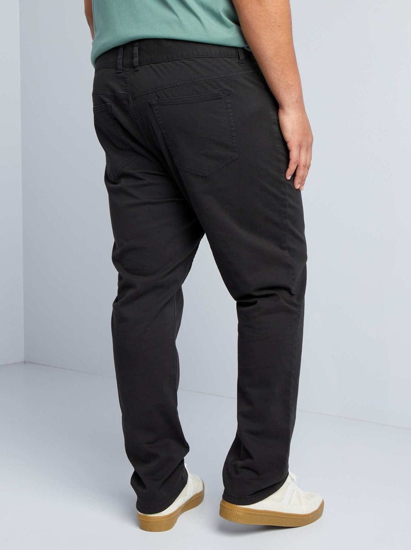 Pantalon slim - L30 noir - Kiabi