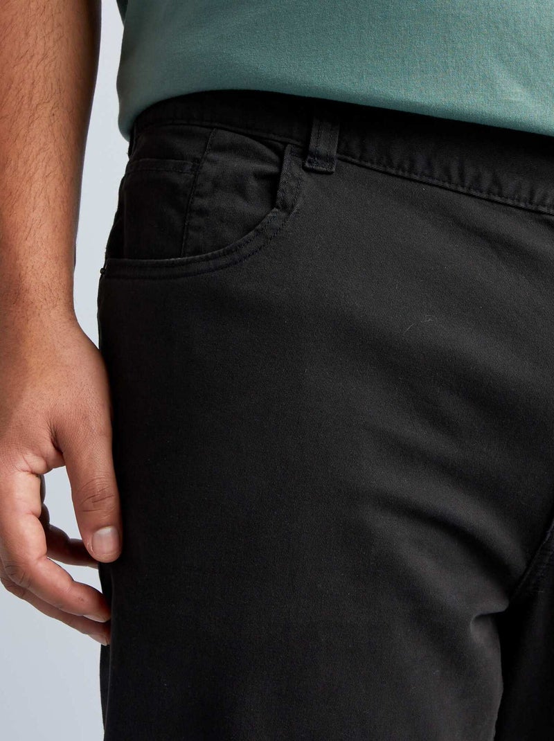 Pantalon slim - L30 noir - Kiabi