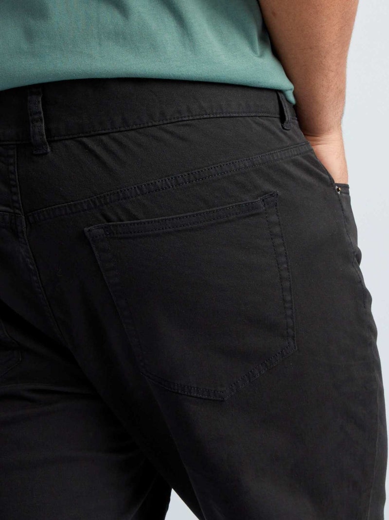 Pantalon slim - L30 noir - Kiabi