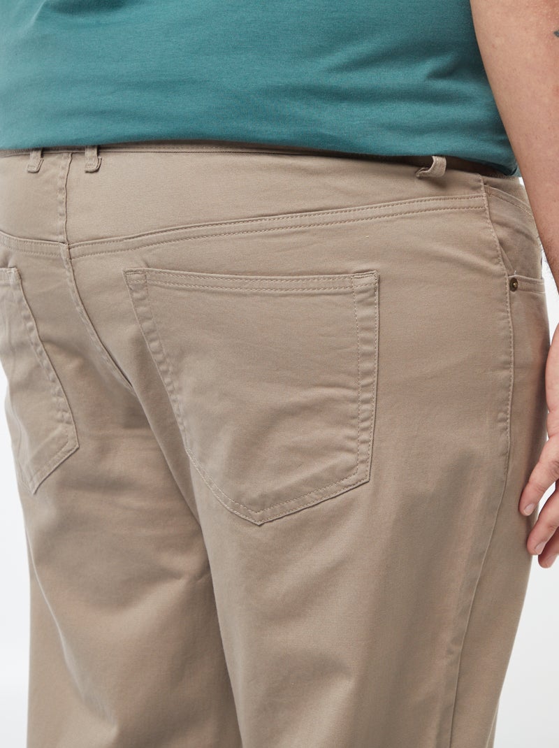 Pantalon slim - L32 Beige - Kiabi