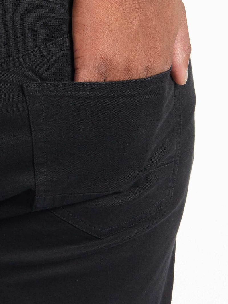 Pantalon slim - L32 Noir - Kiabi