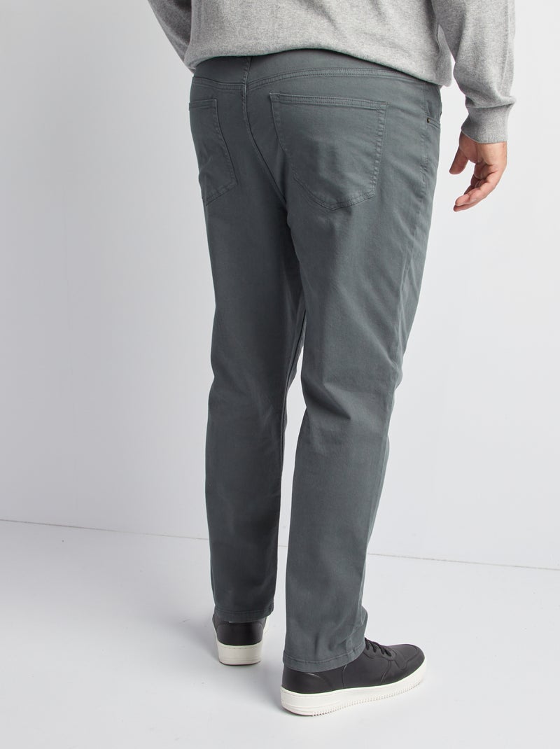 Pantalon slim - L32 Vert - Kiabi