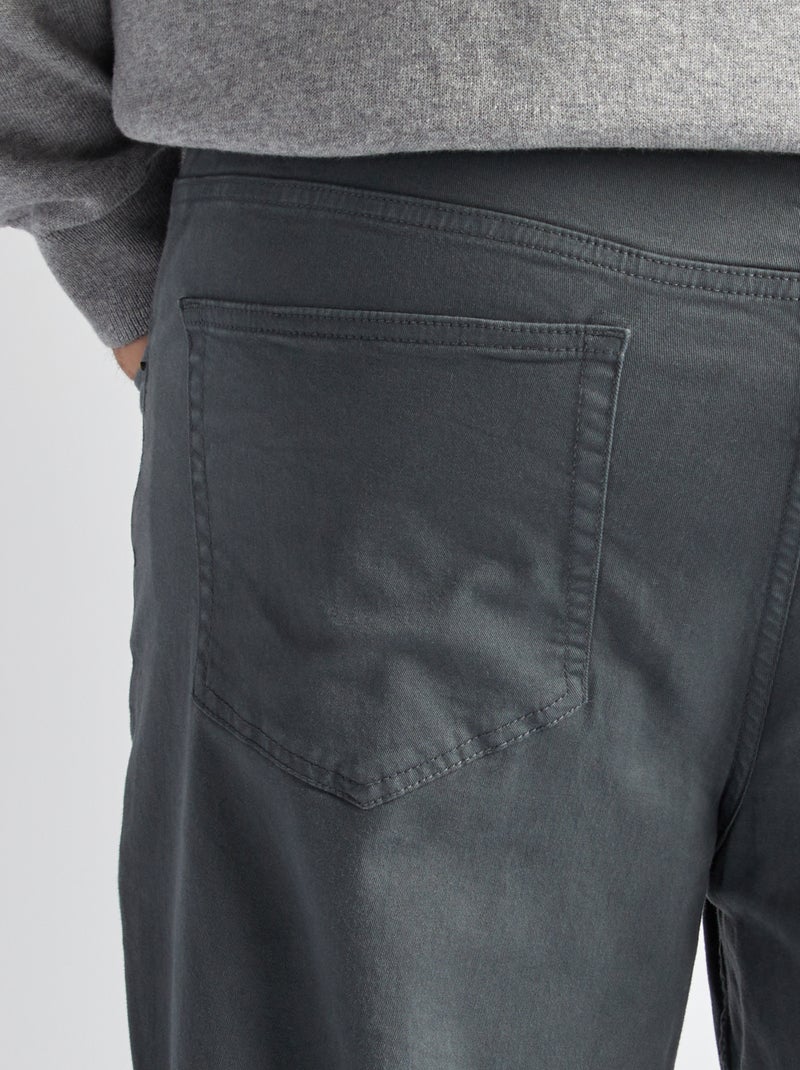 Pantalon slim - L32 Vert - Kiabi