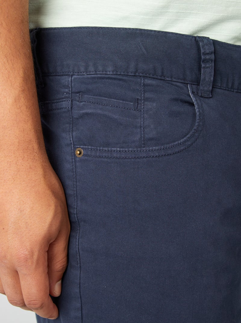 Pantalon slim - L34 bleu marine - Kiabi