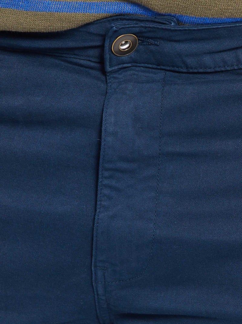 Pantalon slim - L34 bleu marine - Kiabi