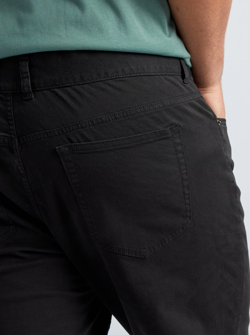 Pantalon slim - L34 noir - Kiabi
