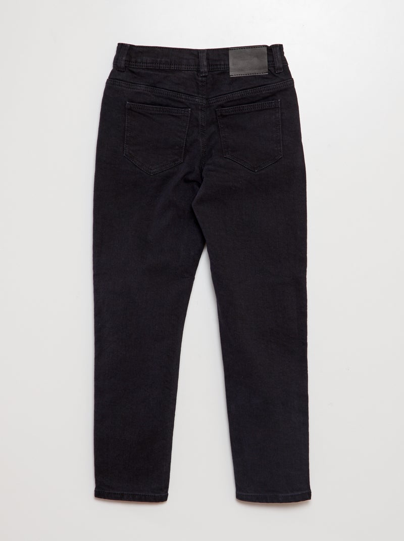 Pantalon slim 5 poches Noir - Kiabi