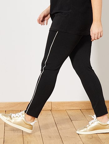 Pantalon slim bande côté - Kiabi