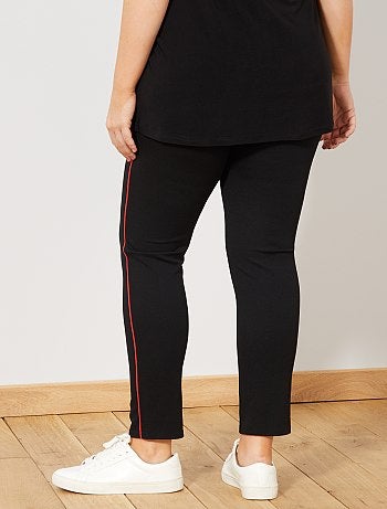 Pantalon slim bande côté - Kiabi