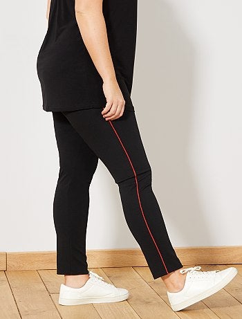 Pantalon slim bande côté - Kiabi