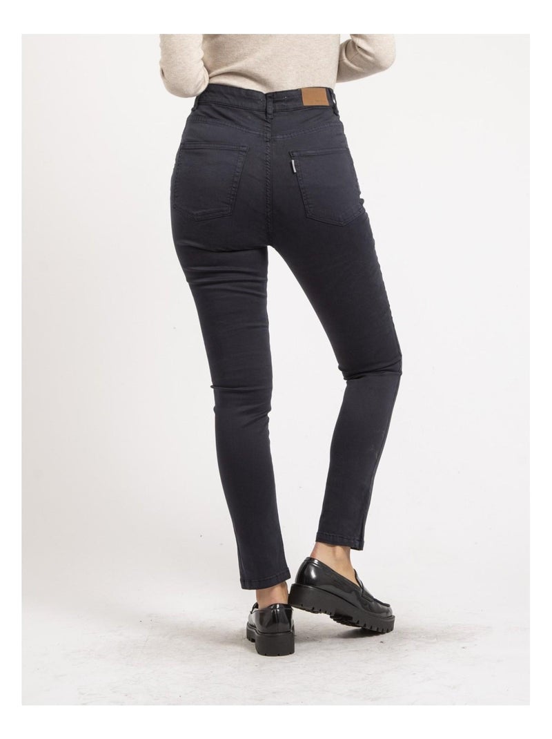 Pantalon slim EDITH Bleu marine - Kiabi