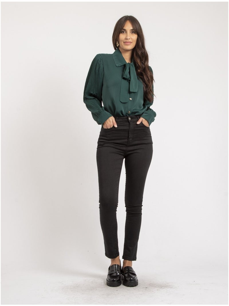 Pantalon slim EDITH Noir - Kiabi