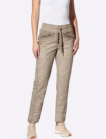 Pantalon Slim Effet Délavé - Taille Standard - Helline