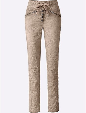 Pantalon Slim Effet Délavé - Taille Standard - Helline