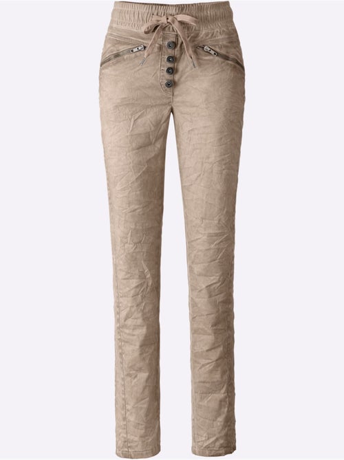 Pantalon Slim Effet Délavé - Taille Standard - Helline - Kiabi Pantalon Slim Effet Délavé - Taille Standard - Helline - Kiabi